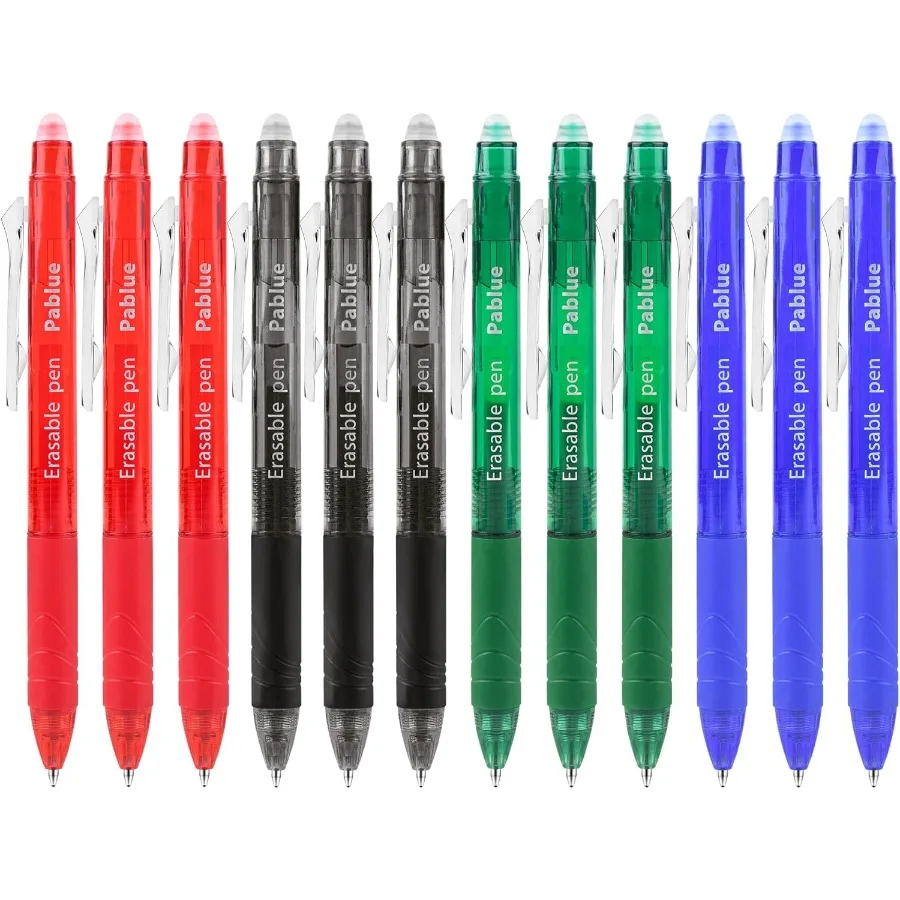 Выдвижные стираемые гелевые ручки-кликер, тонкая точка, 0,7 мм, исчезающие, удобная ручка для рисования, планировщика и выключения
Выдвижные стираемые гелевые ручки-кликер, тонкая точка, 0,7 мм, исчезающие, удобная ручка для рисования, планировщика и выключения