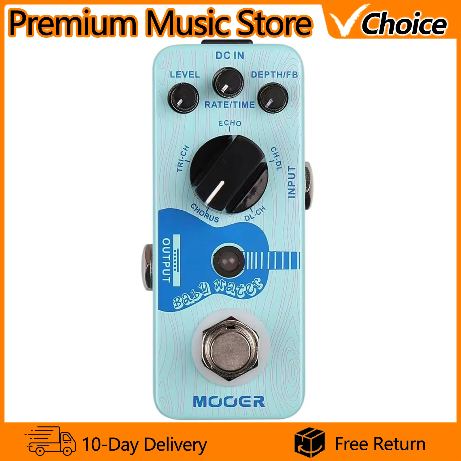 MOOER Baby Water Guitar Effects Pedal Delay Chorus Acoustic Guitar Pedalboard Compressor Pedal Guitar Effects Parts Accessories
MOOER Baby Water Guitar Effects Pedal Delay Chorus Acoustic Guitar Pedalboard Compressor Pedal Guitar Effects Parts Accessories