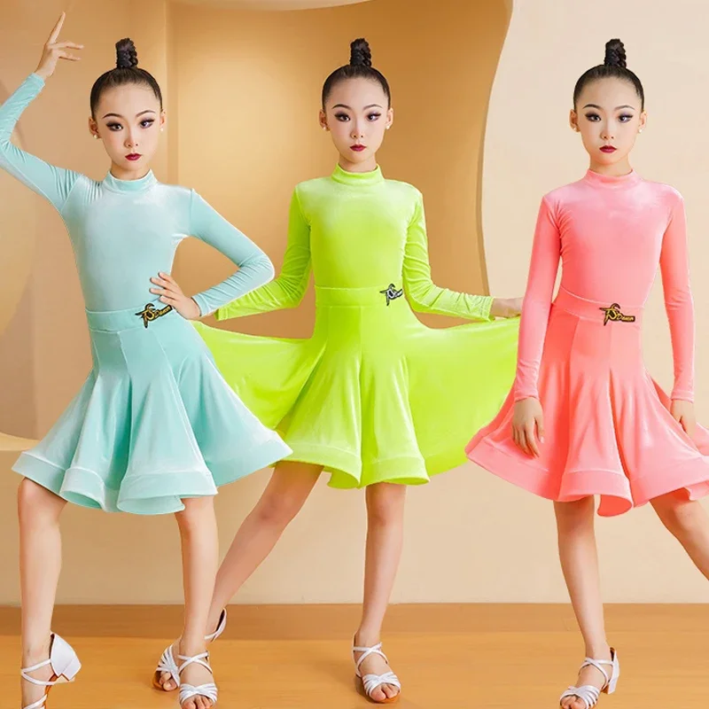 Children'S Ballroom Dance Professional Dresses Girls Velvet Latin Dance Competition Dress Kids Performance Dancing Costume 10688
Children'S Ballroom Dance Professional Dresses Girls Velvet Latin Dance Competition Dress Kids Performance Dancing Costume 10688