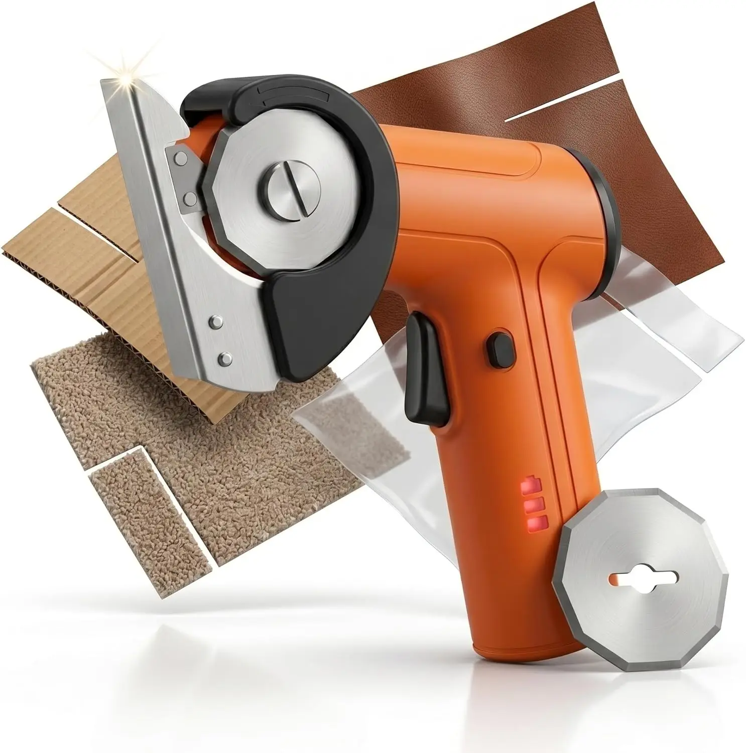Electric Cardboard Cutter 3/8" Depth, Cordless Box Cutter with Safety Lock, Lightweight One-Handed Tool for DIY, 2600mAh Battery
Electric Cardboard Cutter 3/8" Depth, Cordless Box Cutter with Safety Lock, Lightweight One-Handed Tool for DIY, 2600mAh Battery
