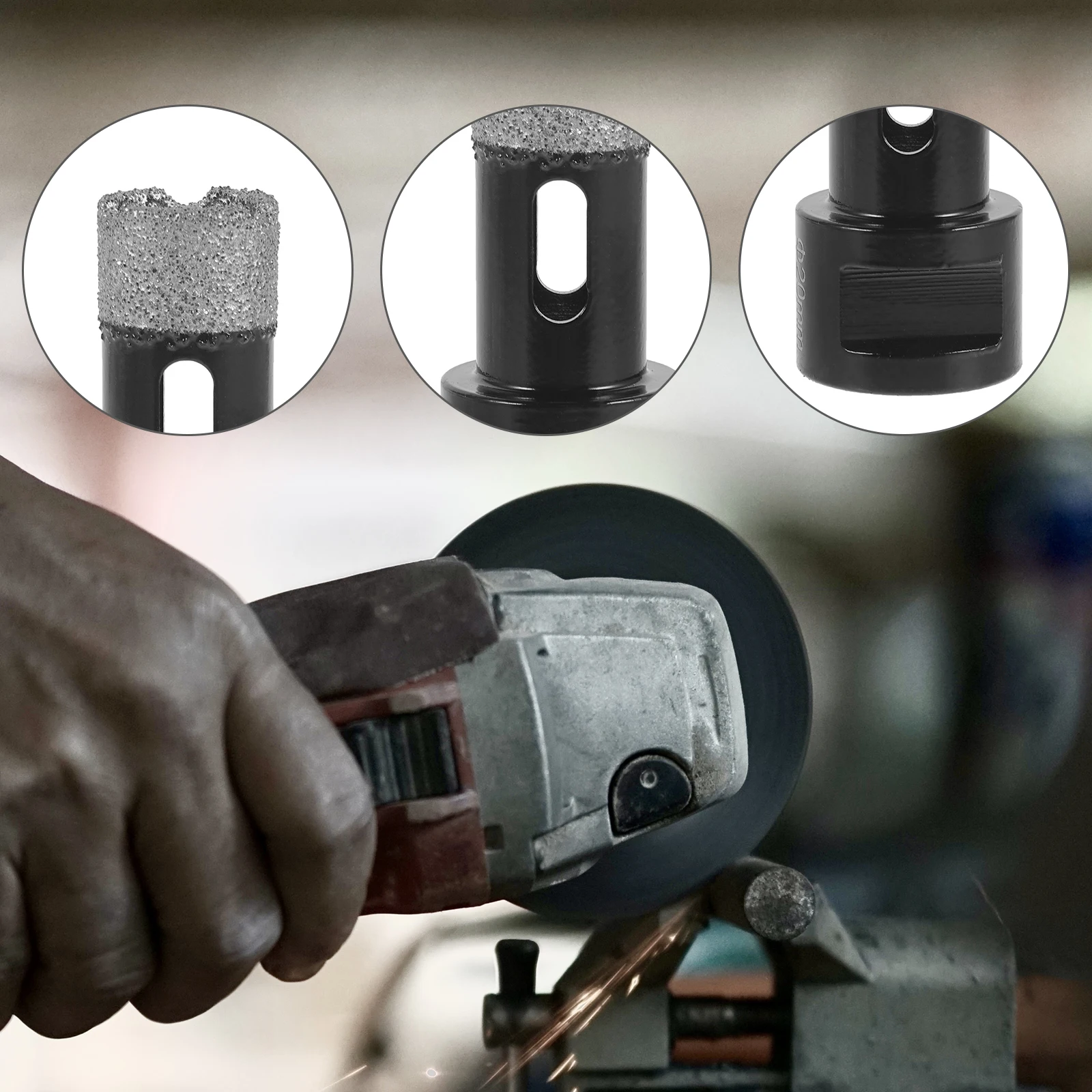 s Diamond Bits 20mm for Stone Ceramic Tile Glass Core Hole Opener Angle Grinder Bit Tools Ceramic Tile Drill Bits Parts
s Diamond Bits 20mm for Stone Ceramic Tile Glass Core Hole Opener Angle Grinder Bit Tools Ceramic Tile Drill Bits Parts