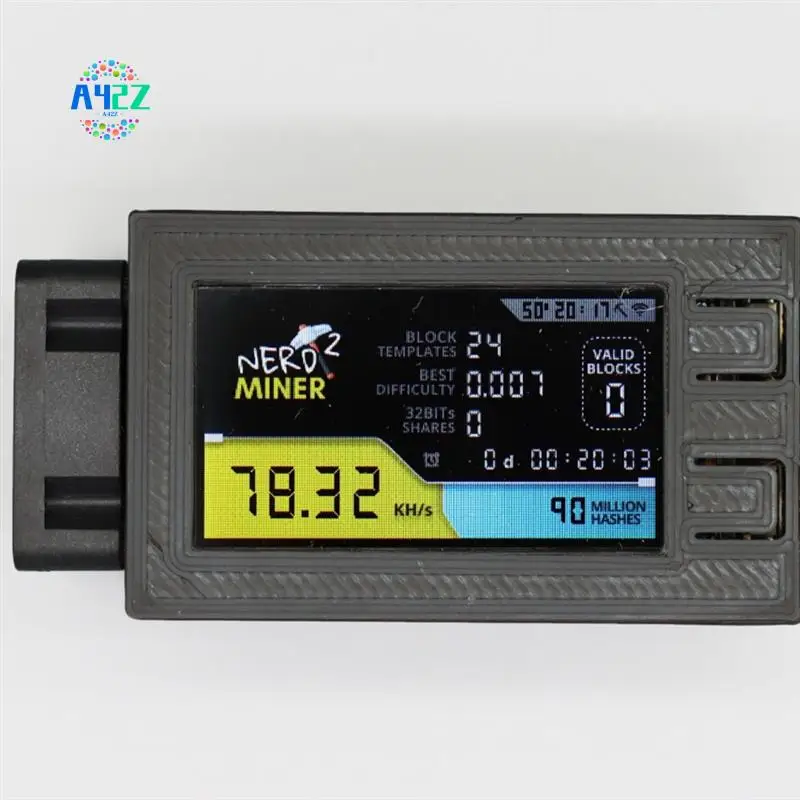 A42Z-Nerdminer V2 Pro 78KH/S Мини-майнер Bitcoin Lotto с корпусом и вентилятором 5W Power BTC Solo Lotto Mining Machine
A42Z-Nerdminer V2 Pro 78KH/S Мини-майнер Bitcoin Lotto с корпусом и вентилятором 5W Power BTC Solo Lotto Mining Machine