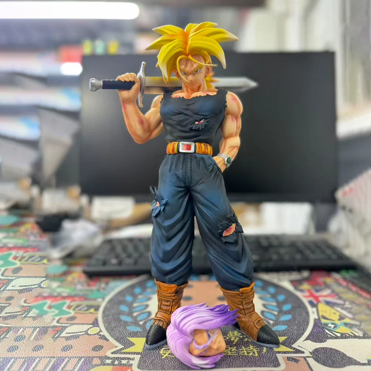 32.5cm/12.8inch Dragon Ball Z Trunks Figure Replace Heads Future Trunks Super Saiyan Action Figures Collection Mode Toys Gifts
32.5cm/12.8inch Dragon Ball Z Trunks Figure Replace Heads Future Trunks Super Saiyan Action Figures Collection Mode Toys Gifts