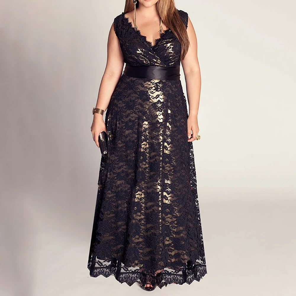 Plus Size Women’s Elegant Luxurious Evening Dress Hollow Out Floral Embroidery High Waist Sexy V-Neck Prom Wedding Party Dresse
Plus Size Women’s Elegant Luxurious Evening Dress Hollow Out Floral Embroidery High Waist Sexy V-Neck Prom Wedding Party Dresse