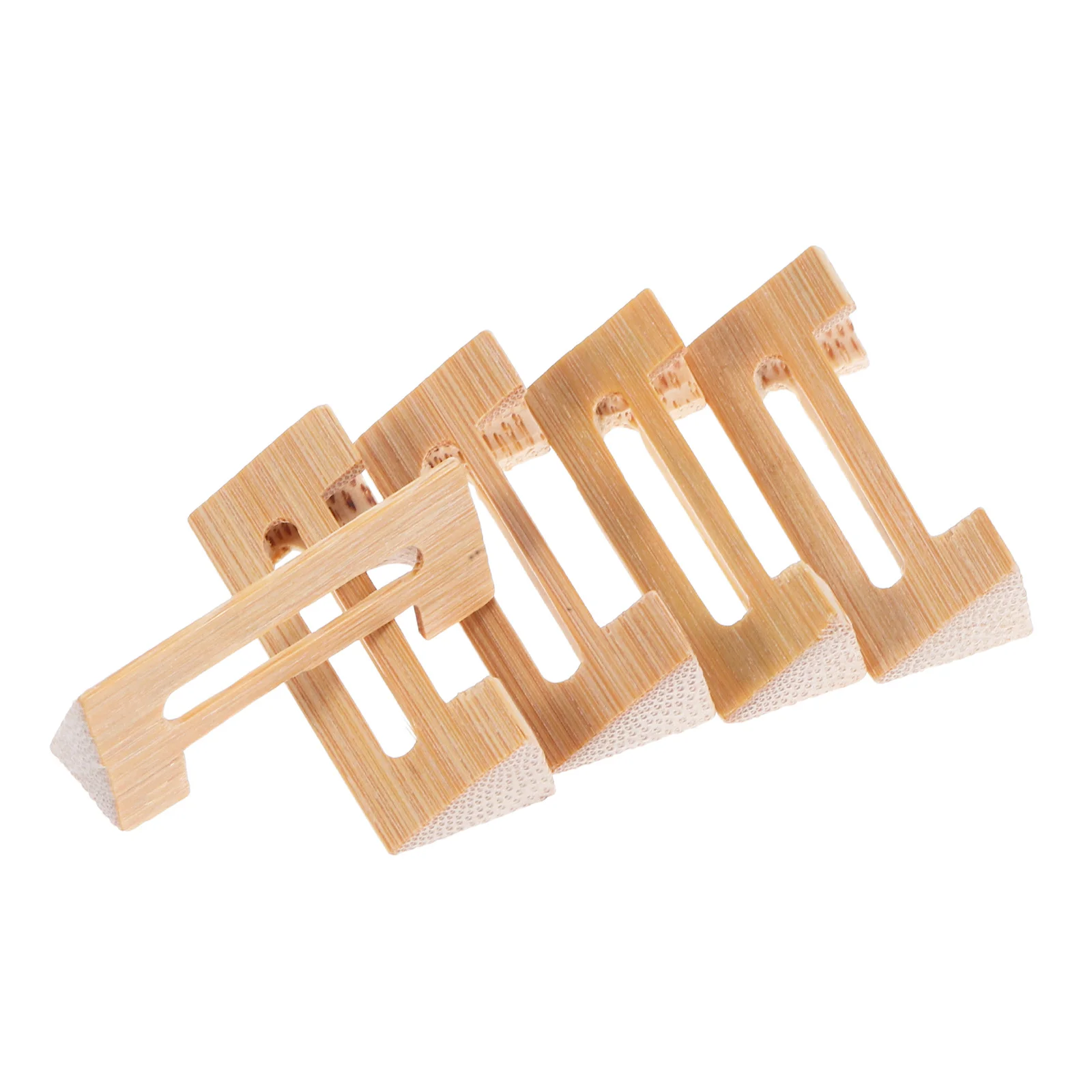 5pcs Sanxian Bridge Aged Bamboo Hollow Design Professional Instrument Part For Tone Enhancement Folk Music Performance Repair 
5pcs Sanxian Bridge Aged Bamboo Hollow Design Professional Instrument Part For Tone Enhancement Folk Music Performance Repair