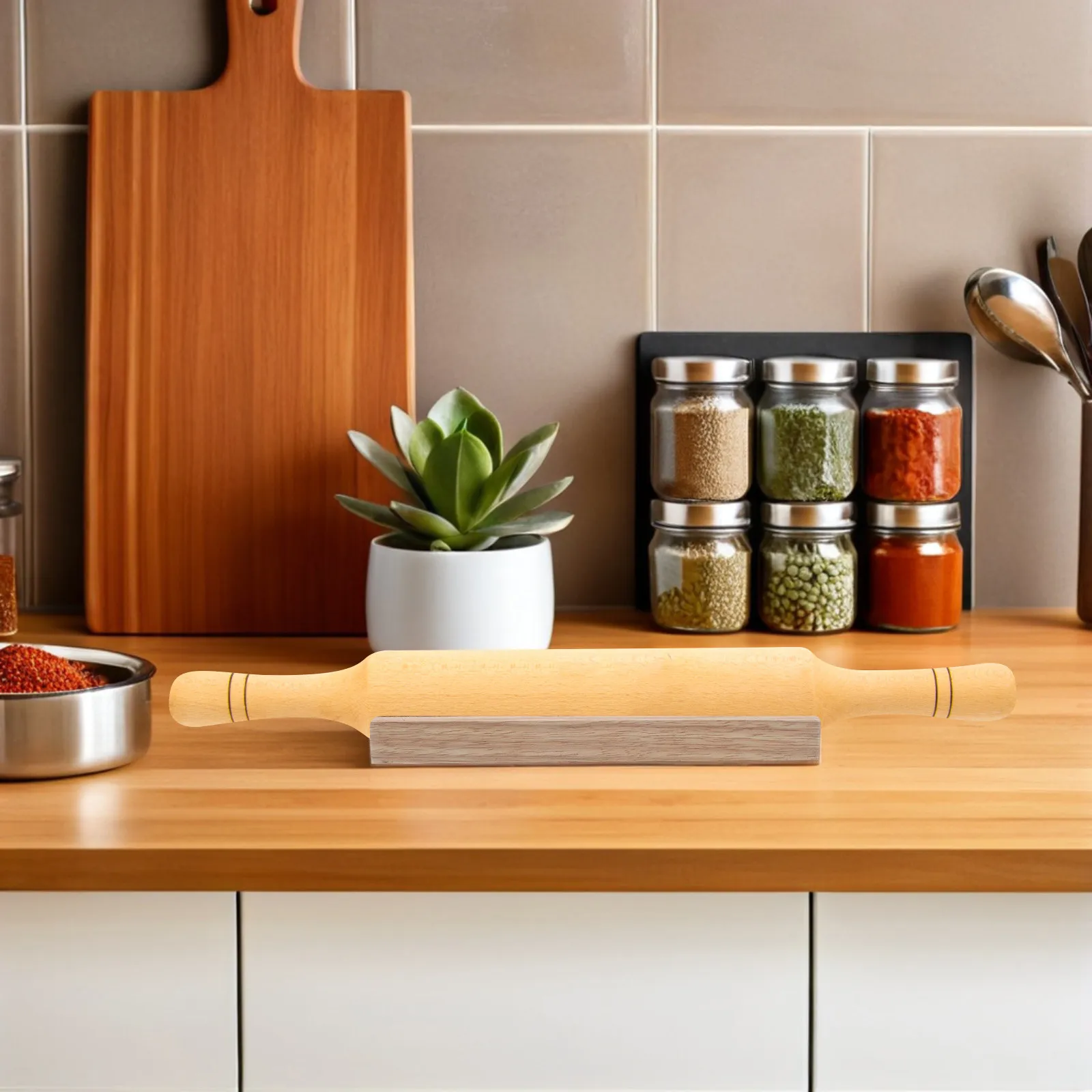 Rolling Pin Base for Baking Pastry Pizza Dough Fondant Cookie Pie Crust Pasta Bakery 9.82x3.14x0.98in Wood Rolling Pin Stand
Rolling Pin Base for Baking Pastry Pizza Dough Fondant Cookie Pie Crust Pasta Bakery 9.82x3.14x0.98in Wood Rolling Pin Stand