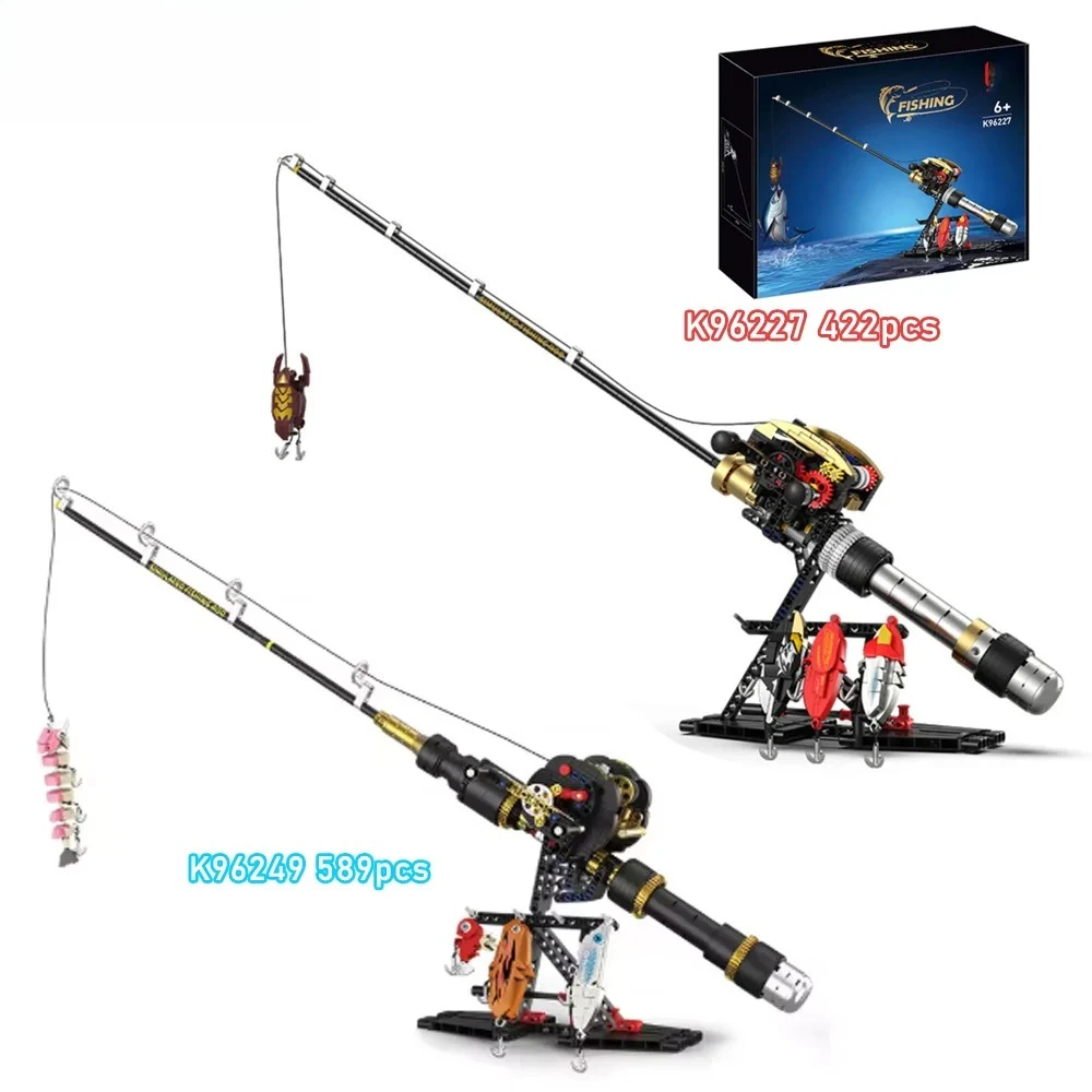 Simulated Gear Reel Fishing Rod Building Block Model Creative Fishing Game Educational Toy Adult Kid Birthday Gift K96227 K96249
Simulated Gear Reel Fishing Rod Building Block Model Creative Fishing Game Educational Toy Adult Kid Birthday Gift K96227 K96249