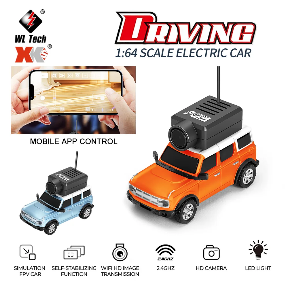 Радиоуправляемые автомобили WLtoys 1:64, мини 6405, HD-камера, радиоуправляемый гоночный автомобиль, игрушка 120 ° Широкоугольный 2,4G 720P с одной антенной, управление мобильным приложением, двойное
Радиоуправляемые автомобили WLtoys 1:64, мини 6405, HD-камера, радиоуправляемый гоночный автомобиль, игрушка 120 ° Широкоугольный 2,4G 720P с одной антенной, управление мобильным приложением, двойное