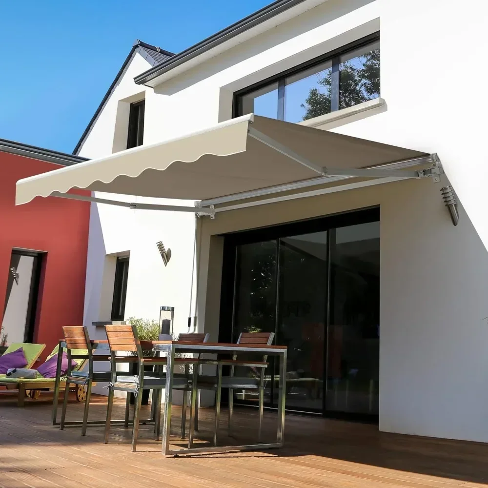 Canopy, 8' X 7' Patio Retractable Awning, Manual Exterior Sun Shade Deck Window Cover, Wall Mounting Canopy
Canopy, 8' X 7' Patio Retractable Awning, Manual Exterior Sun Shade Deck Window Cover, Wall Mounting Canopy