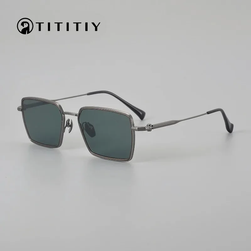 New High-end Pure Titanium Sunglasses Premium Retro Square Men Outdoor Driving Travel Sunshade Sunscreen Sun Glasses UV400
New High-end Pure Titanium Sunglasses Premium Retro Square Men Outdoor Driving Travel Sunshade Sunscreen Sun Glasses UV400