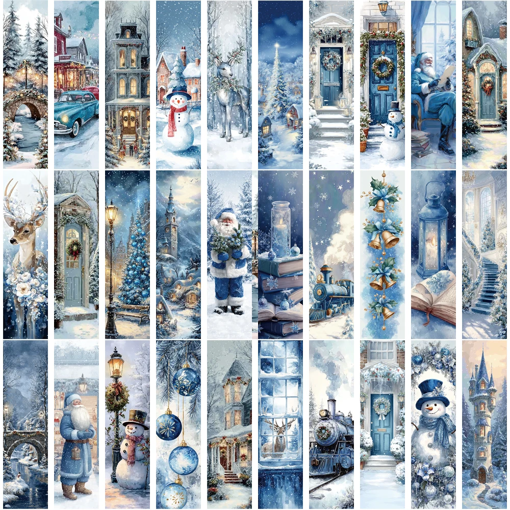 30 шт., синяя рождественская художественная закладка, красивый замок, колокольчик-снеговик, рождественская елка, персонализированная бумажная книга, знак для чтения карт
30 шт., синяя рождественская художественная закладка, красивый замок, колокольчик-снеговик, рождественская елка, персонализированная бумажная книга, знак для чтения карт