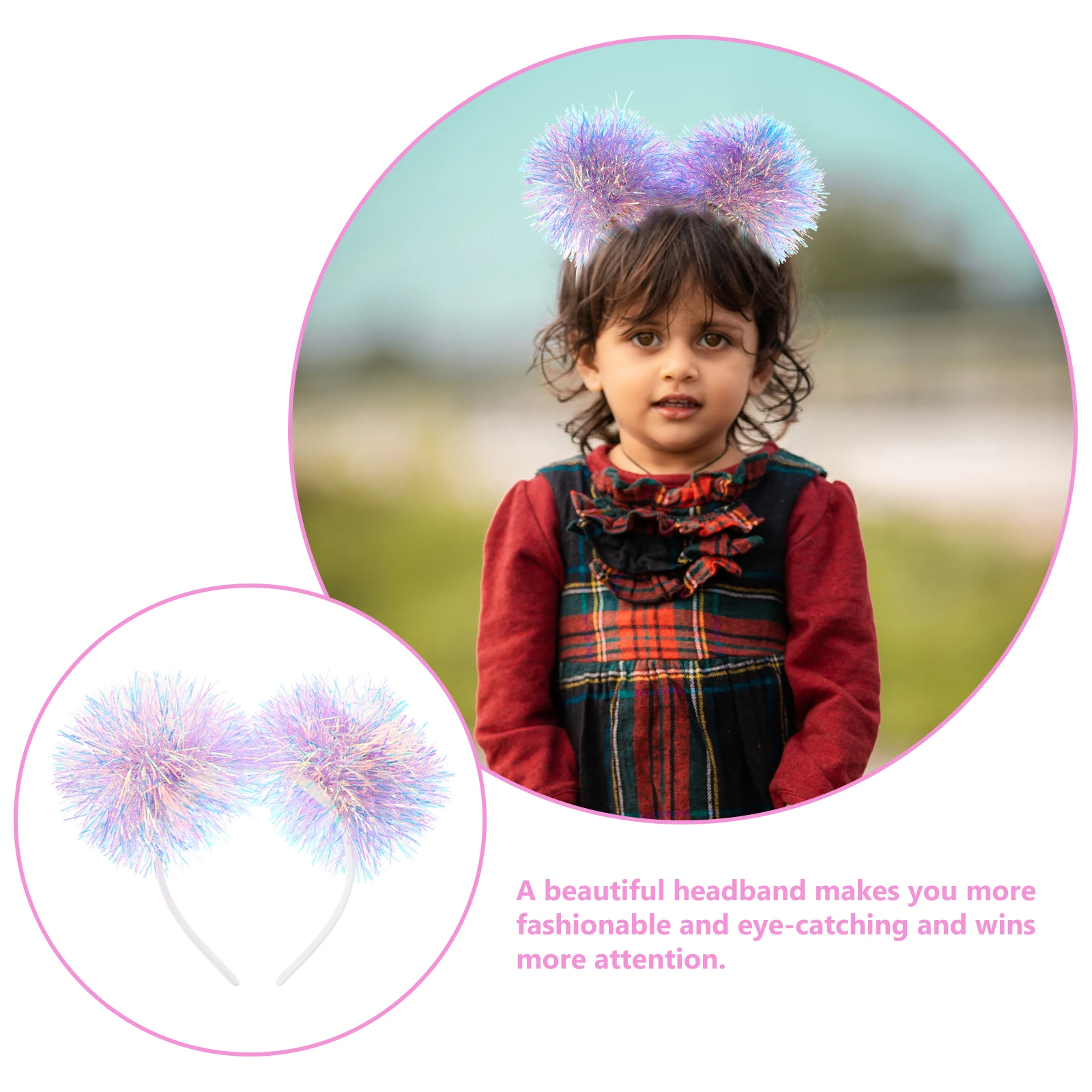 Children Headband Dark Purple Pompom Kids Hair Bands Party Headdress Durable Holiday Photos Props Hair Accessories
Children Headband Dark Purple Pompom Kids Hair Bands Party Headdress Durable Holiday Photos Props Hair Accessories