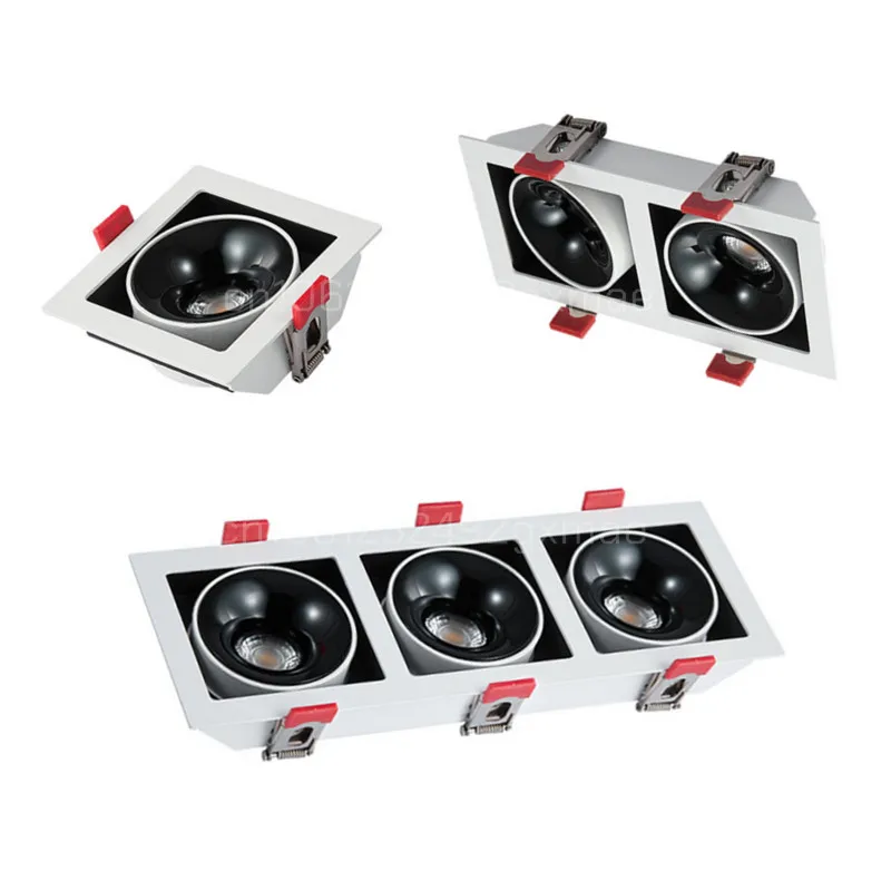 Ultra-thin embedded LED downlight anti-glare ceiling light AC90-260V Square adjustable COB spotlights white/black wholesale
Ultra-thin embedded LED downlight anti-glare ceiling light AC90-260V Square adjustable COB spotlights white/black wholesale