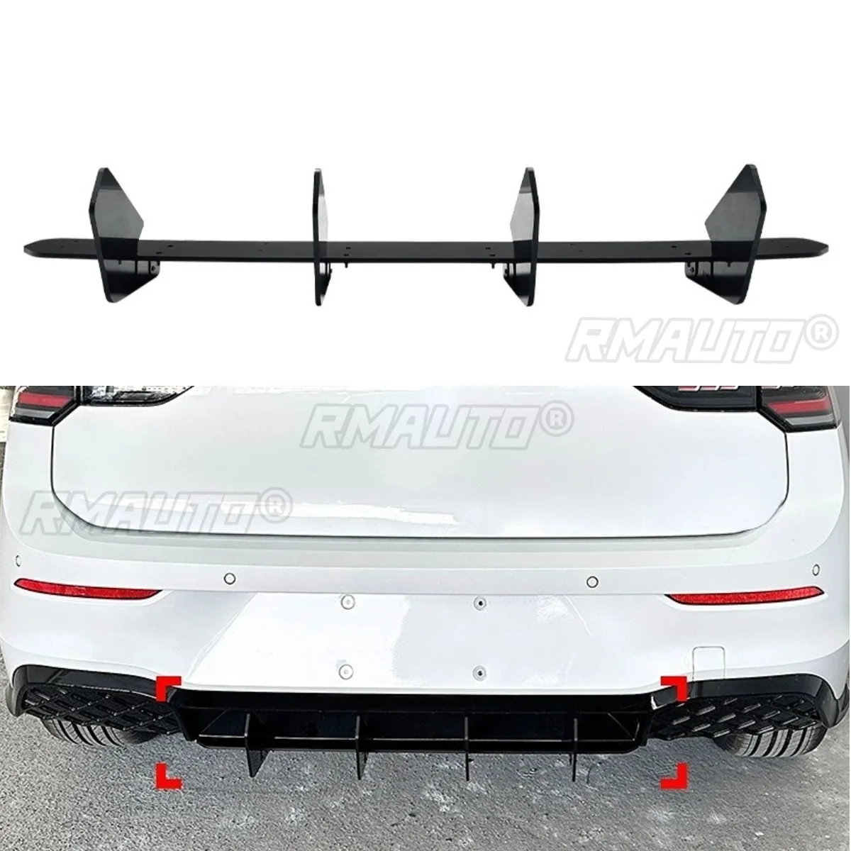 For Golf 8.5 Rline Car Rear Bumper Lip Splitter Diffuser Spoiler For Golf 8.5 Rline Style Bumper Guard Protector Body Kit
For Golf 8.5 Rline Car Rear Bumper Lip Splitter Diffuser Spoiler For Golf 8.5 Rline Style Bumper Guard Protector Body Kit
