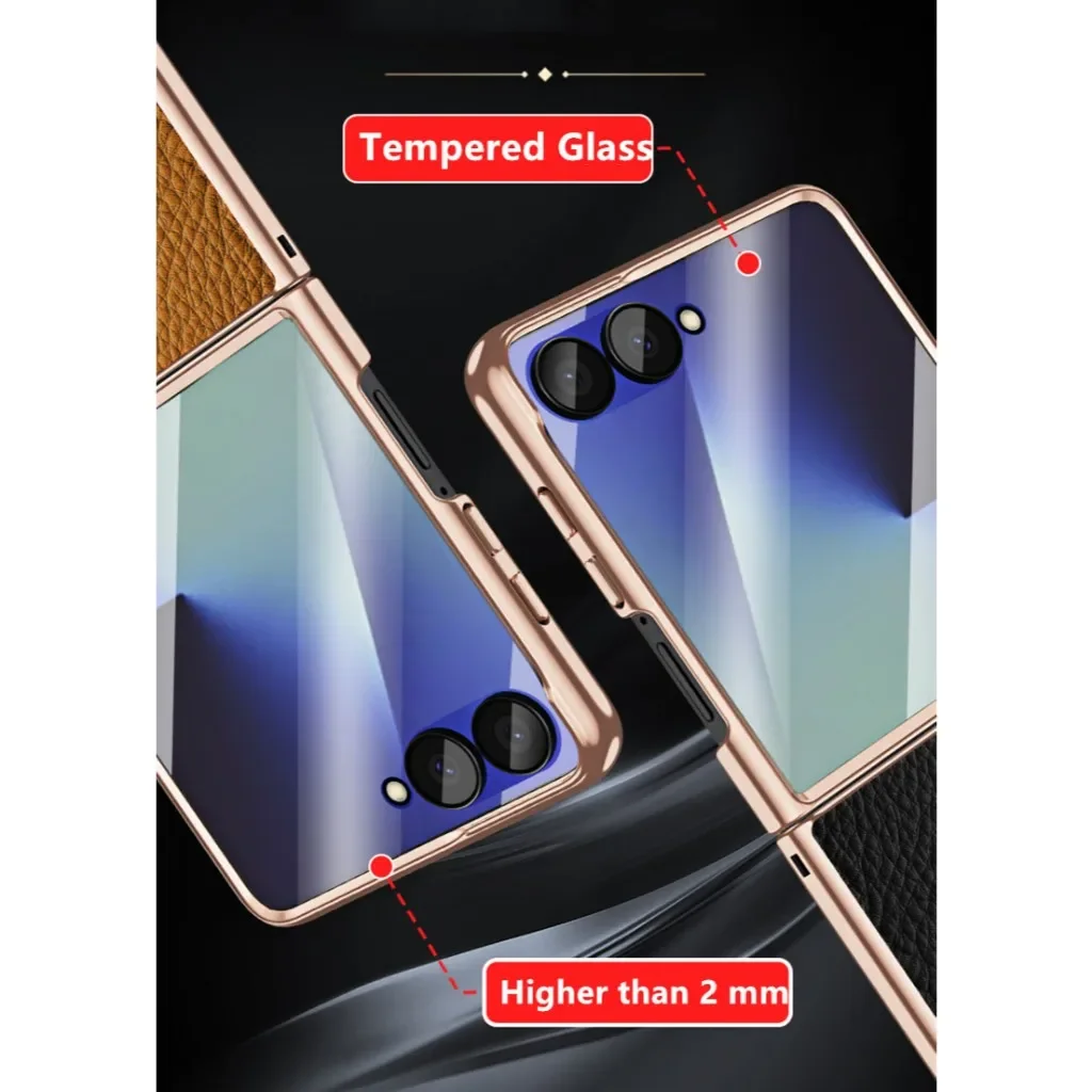 Genuine Leather Magnetic Charging Case For Samsung Galaxy Z Flip 7 Flip6 Flip5 Glass Camera Lens Protector Cowhide Plating Cover
Genuine Leather Magnetic Charging Case For Samsung Galaxy Z Flip 7 Flip6 Flip5 Glass Camera Lens Protector Cowhide Plating Cover