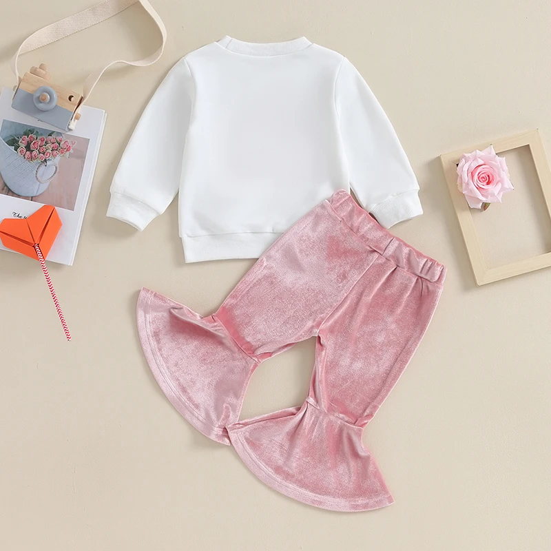 Toddler Girl 2Pcs Easter Outfits Long Sleeve Bunny Print Sweatshirt Floral Ruffle Pants Set Baby Clothes Spring Costume
Toddler Girl 2Pcs Easter Outfits Long Sleeve Bunny Print Sweatshirt Floral Ruffle Pants Set Baby Clothes Spring Costume