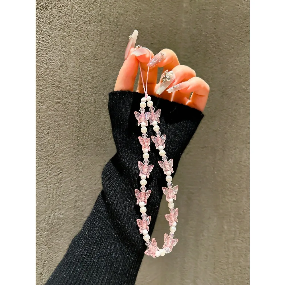 2pcs Pink Pearl Star & Colorful Floral Beaded Bracelet, Girly Charm Keychain Suitable For All Phone Cases, Earbud Holders, DIY Hanging Decor, Wristband, Anti-Lost, Korean Style
2pcs Pink Pearl Star & Colorful Floral Beaded Bracelet, Girly Charm Keychain Suitable For All Phone Cases, Earbud Holders, DIY Hanging Decor, Wristband, Anti-Lost, Korean Style