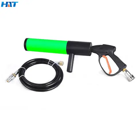 HAT Professional Stage Special Effect Mini LED Dj Handheld CO2 Gun (RGB Light +3m Windpipe) Fog Machine air Gun