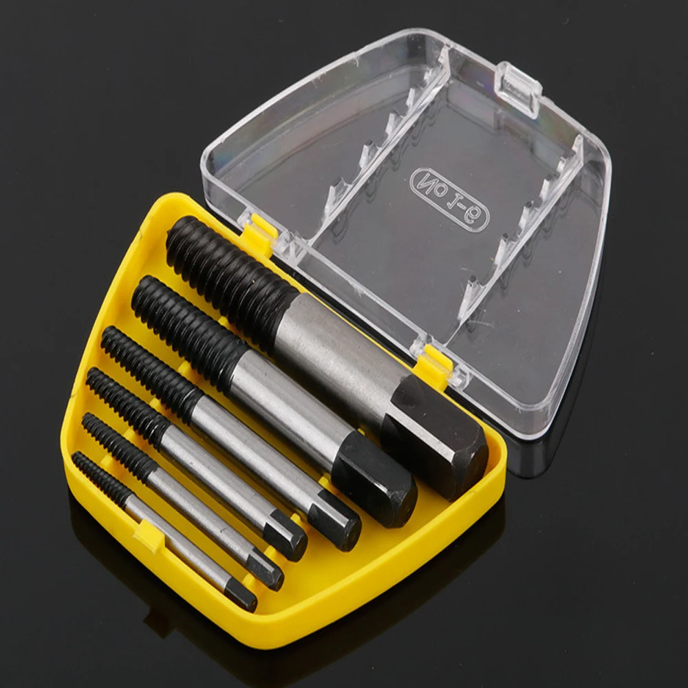 6Pcs Damaged Screw Remover Screw Extractor Drill Bits Steel Durable Broken Screw Remover Center Drill Damaged Bolts Remover Tool
6Pcs Damaged Screw Remover Screw Extractor Drill Bits Steel Durable Broken Screw Remover Center Drill Damaged Bolts Remover Tool