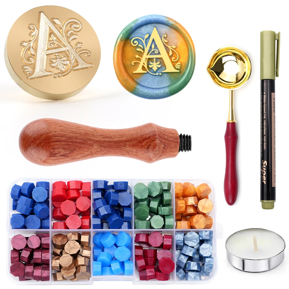 Capital A-Z Wax Seal Stamp Kit Sealing Wax Beads Spoon for Wedding Invitations Wine Packages Gift Wraps Decoration DIY Sealing
Capital A-Z Wax Seal Stamp Kit Sealing Wax Beads Spoon for Wedding Invitations Wine Packages Gift Wraps Decoration DIY Sealing