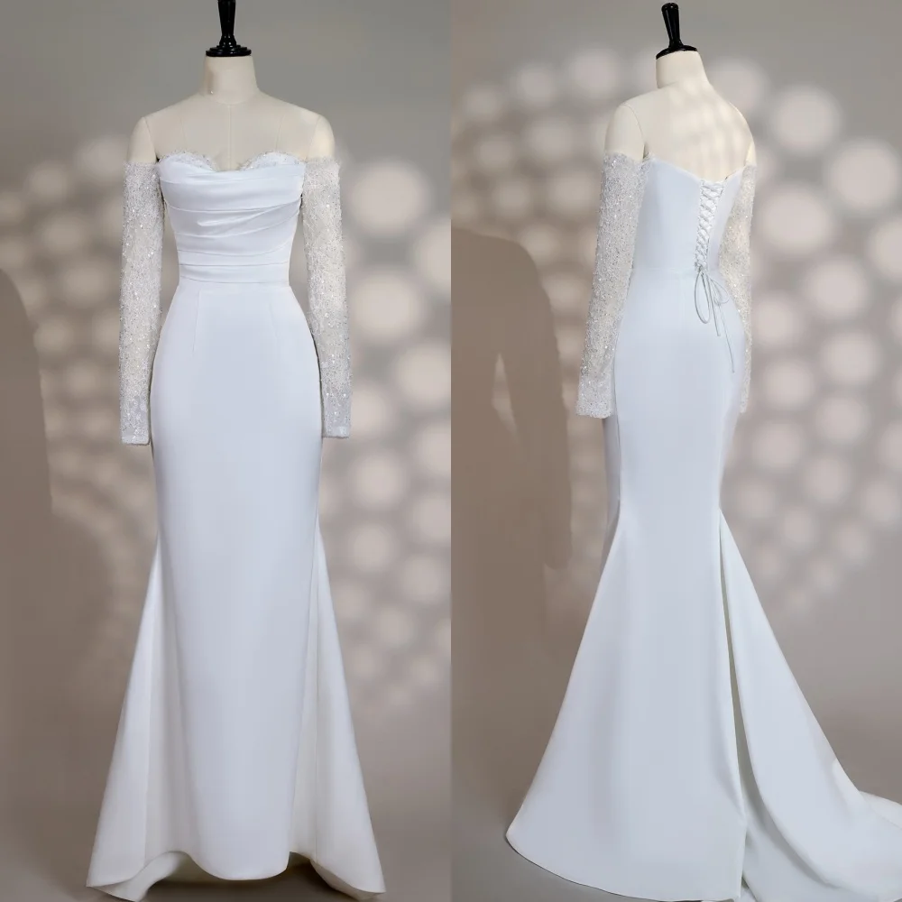 Индивидуальные пасторальные джерси в китайском стиле с бисером и блестками Кружева Русалка с открытыми плечами Длинные платья Платья для особых случаев на заказ
Индивидуальные пасторальные джерси в китайском стиле с бисером и блестками Кружева Русалка с открытыми плечами Длинные платья Платья для особых случаев на заказ