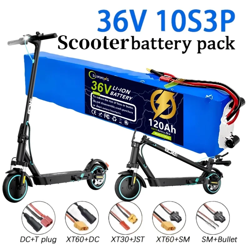 36V 120Ah 18650 Battery 10S3P Rechargeable Battery Pack For Electric Scooter 100% New Original Quality BMS Board Protection
36V 120Ah 18650 Battery 10S3P Rechargeable Battery Pack For Electric Scooter 100% New Original Quality BMS Board Protection