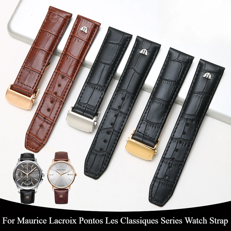 20 22mm Lightweight Breathable Genuine Leather Watchband for Maurice Lacroix PontosPT615LC6017 Elastic Comfortable Cowhide Strap
20 22mm Lightweight Breathable Genuine Leather Watchband for Maurice Lacroix PontosPT615LC6017 Elastic Comfortable Cowhide Strap