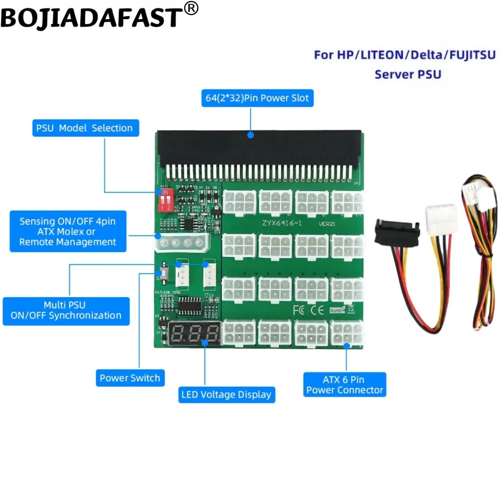 16*12 В PCIe 6-контактная коммутационная плата синхронизации включения/выключения для серверного источника питания HP LITEON Delta FUJITSU в наличии
16*12 В PCIe 6-контактная коммутационная плата синхронизации включения/выключения для серверного источника питания HP LITEON Delta FUJITSU в наличии