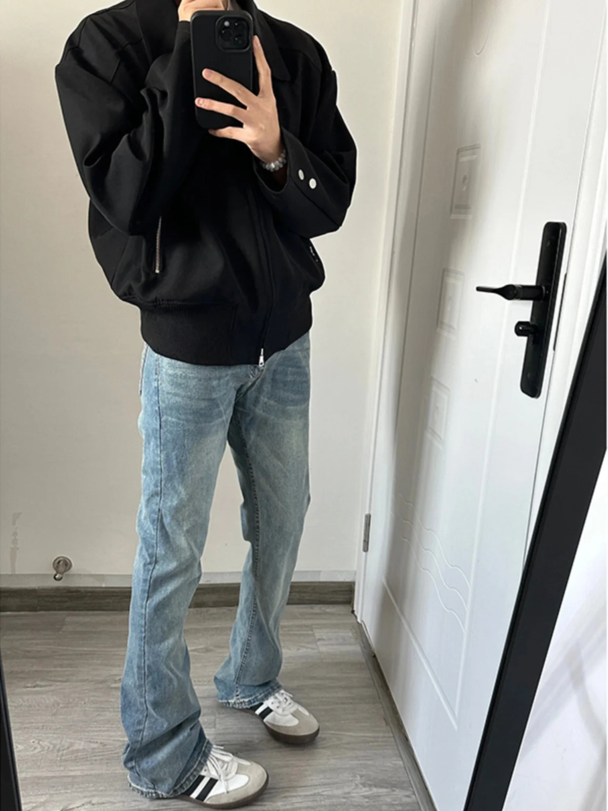 Trendy Light Blue High Waist Bell Bot Jeans Men's Slim Fit Straight Leg Denim Pants Youthful American Vibe Wear Spring
Trendy Light Blue High Waist Bell Bot Jeans Men's Slim Fit Straight Leg Denim Pants Youthful American Vibe Wear Spring