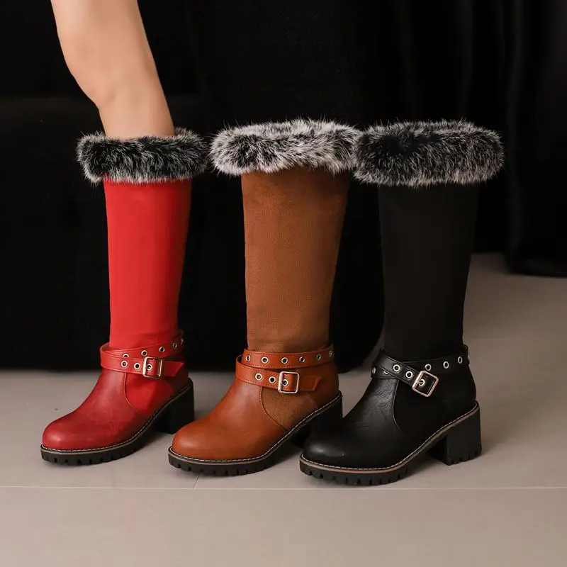 ORCHA LISA Casual New Women's Winter Warm Snow Boots Round Toe 4cm Block Heel Slip On Plus Size 42 43 Classic Retro Knee Booties
ORCHA LISA Casual New Women's Winter Warm Snow Boots Round Toe 4cm Block Heel Slip On Plus Size 42 43 Classic Retro Knee Booties