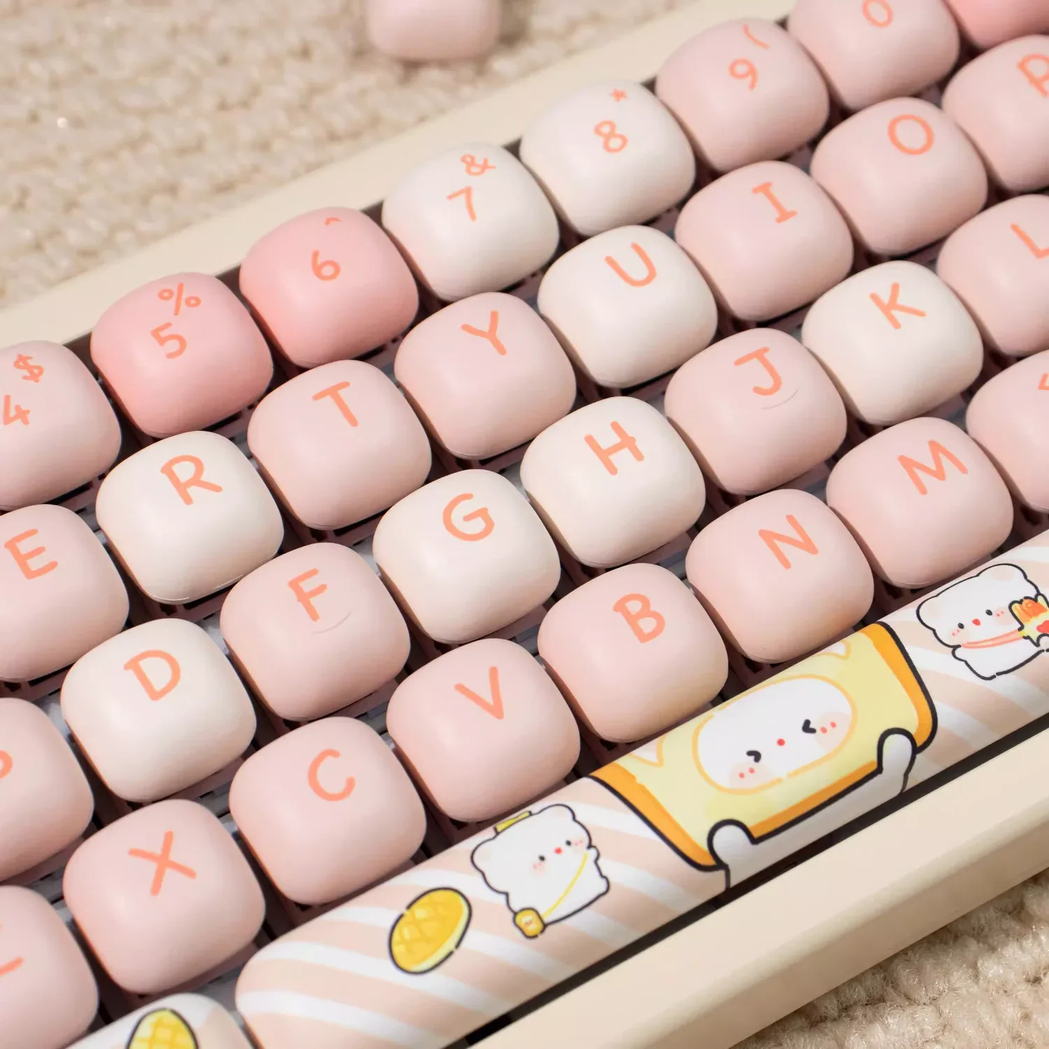 Pink Bear MOG PBT 140 Key Custom Keyboard Cap Set for 66/68/86/96/98/104 Mechanical Keyboard
Pink Bear MOG PBT 140 Key Custom Keyboard Cap Set for 66/68/86/96/98/104 Mechanical Keyboard