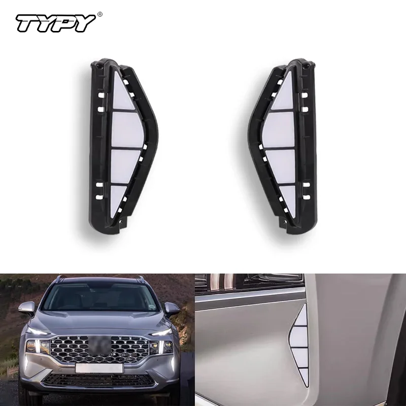 TYPY 2 шт. автоматические светодиодные дневные ходовые огни для Hyundai Santa Fe 2021-2023 противотуманные фары дневного света противотуманные фары DRL динамический указатель поворота
TYPY 2 шт. автоматические светодиодные дневные ходовые огни для Hyundai Santa Fe 2021-2023 противотуманные фары дневного света противотуманные фары DRL динамический указатель поворота