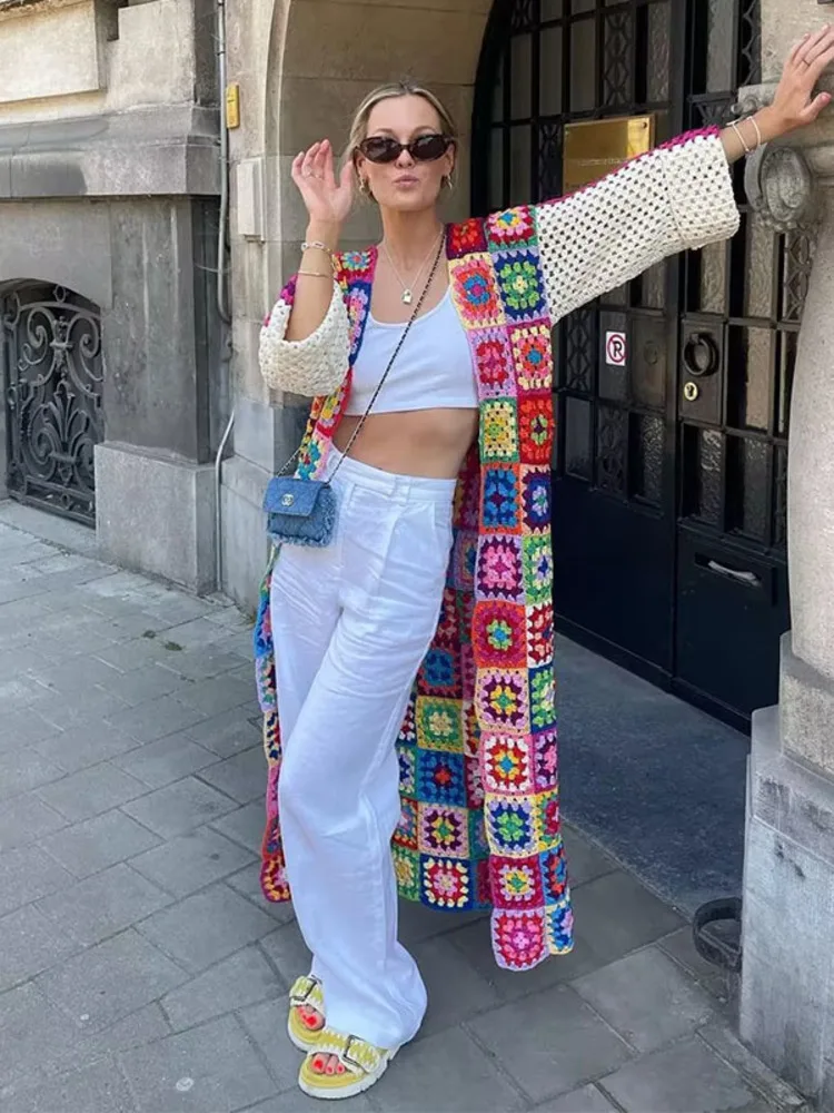 Elegant Sweater Women 2023 Fully Hand Woven Grandmother's Check Cardigan Coat Long Sleeve Female Sweaters Chic Top
Elegant Sweater Women 2023 Fully Hand Woven Grandmother's Check Cardigan Coat Long Sleeve Female Sweaters Chic Top