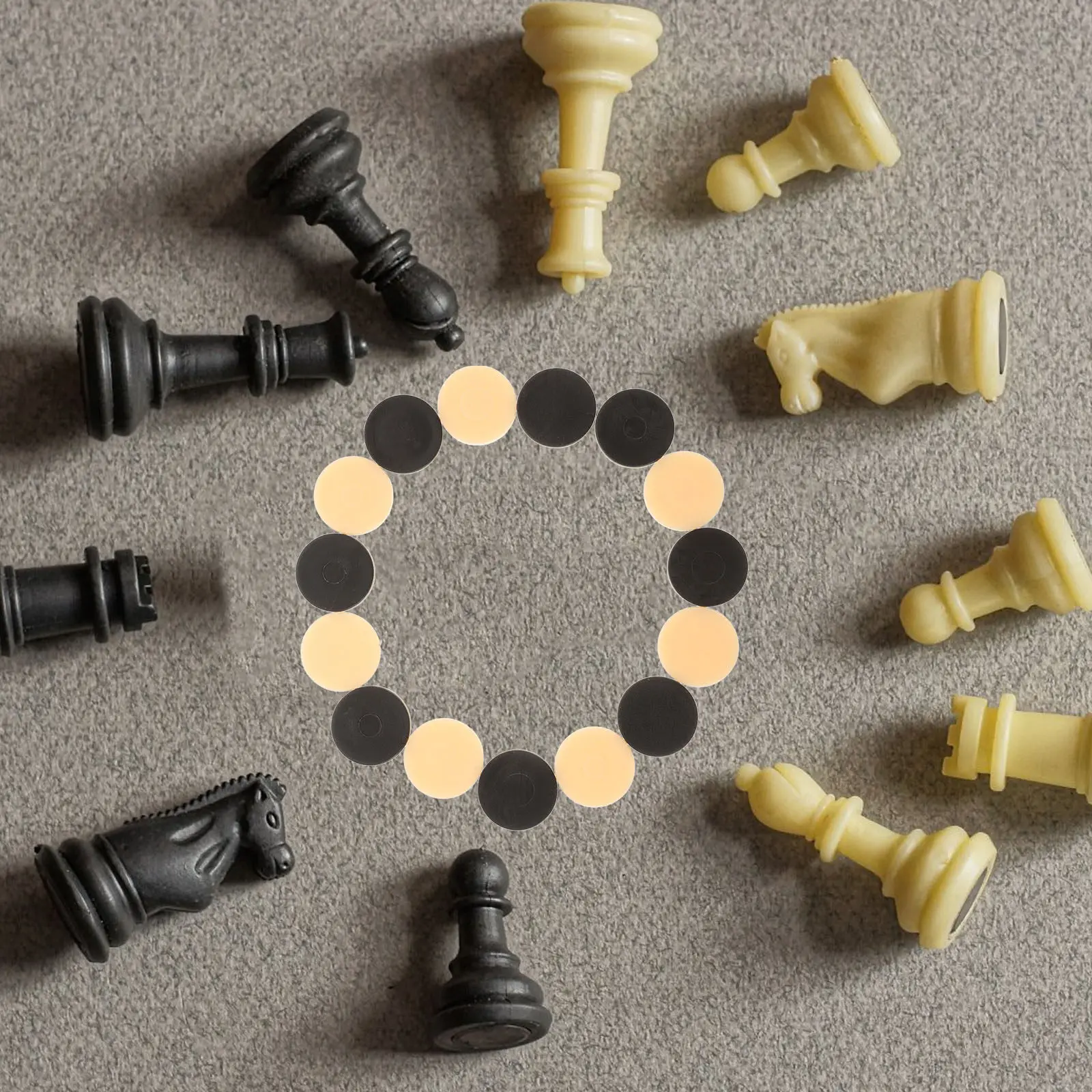 32Pcs Plastic Checkers Pieces Round Checker Game Components Sturdy Easy to Carry Compact Design for Indoor Outdoor Family Fun
32Pcs Plastic Checkers Pieces Round Checker Game Components Sturdy Easy to Carry Compact Design for Indoor Outdoor Family Fun