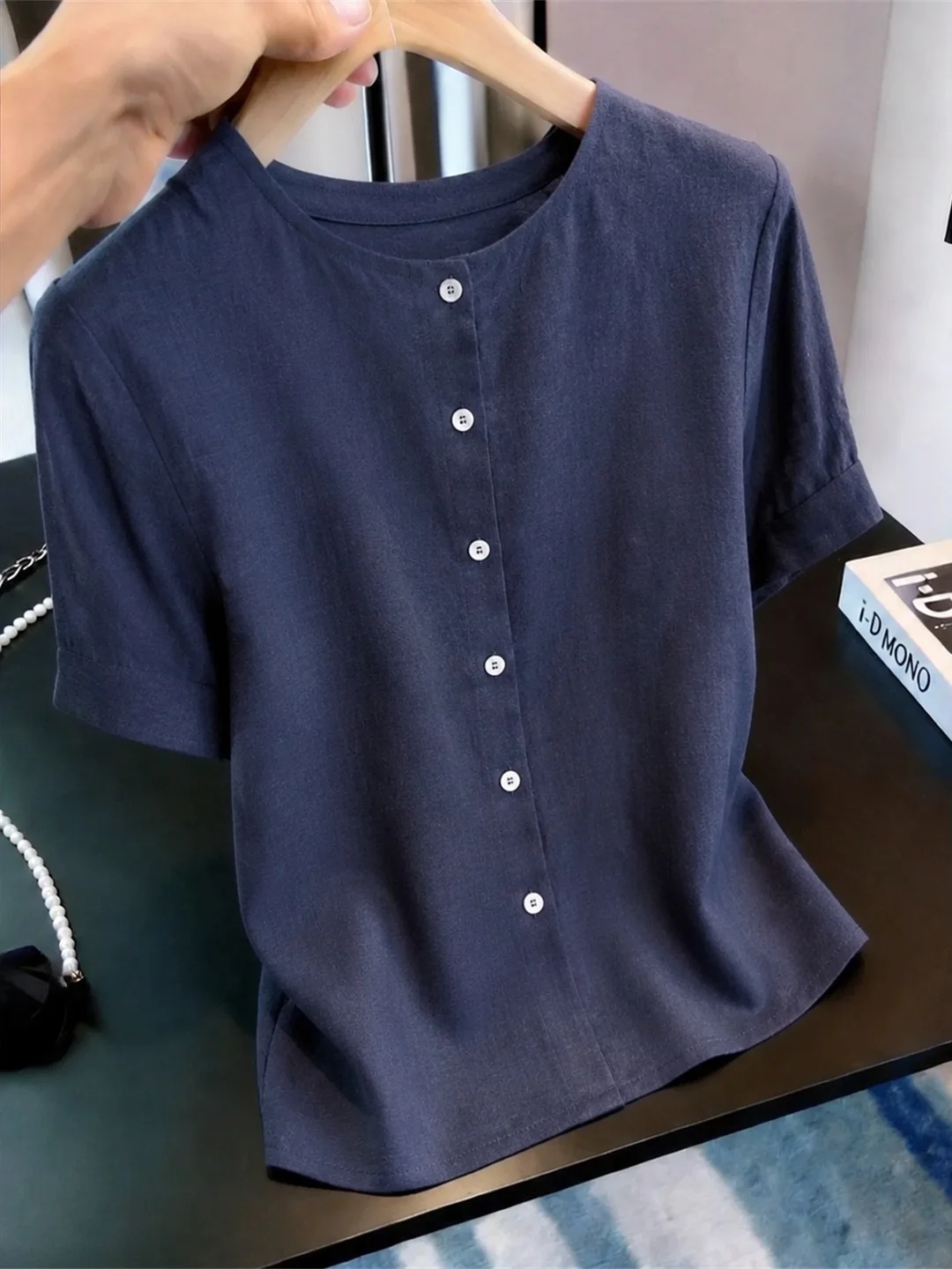 Korean Commuter Style Loose Short Sleeve Pure Color Button up Shirt Fashionable Sun Protection White Enhancing Summer Shirt
Korean Commuter Style Loose Short Sleeve Pure Color Button up Shirt Fashionable Sun Protection White Enhancing Summer Shirt