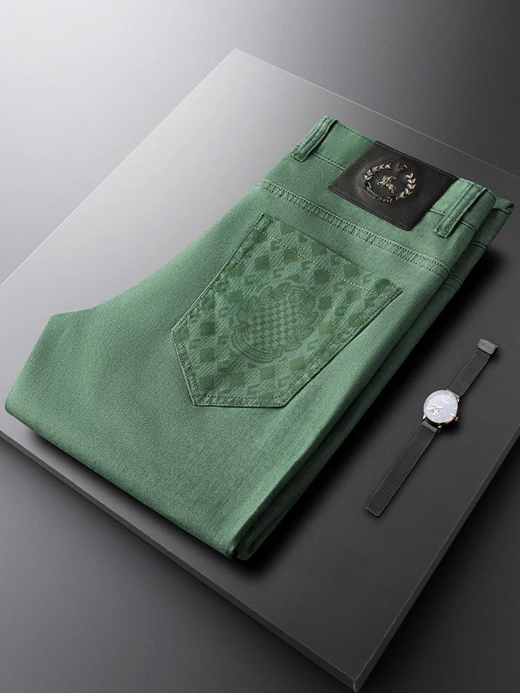 Busin Casual een Jeans Men's Slim Fit Elastic Straight Leg Autumn Faionable Versatile Faionable Ci Sle Jeans
Busin Casual een Jeans Men's Slim Fit Elastic Straight Leg Autumn Faionable Versatile Faionable Ci Sle Jeans