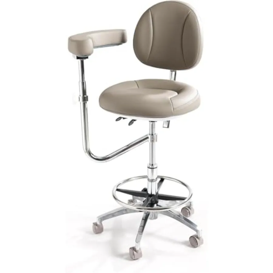 Professional Dental Stool with Adjustable Armrest and 125° Synchro Tilt-Back Height Adjustable Rolling Medical Chair with Lumba
Professional Dental Stool with Adjustable Armrest and 125° Synchro Tilt-Back Height Adjustable Rolling Medical Chair with Lumba