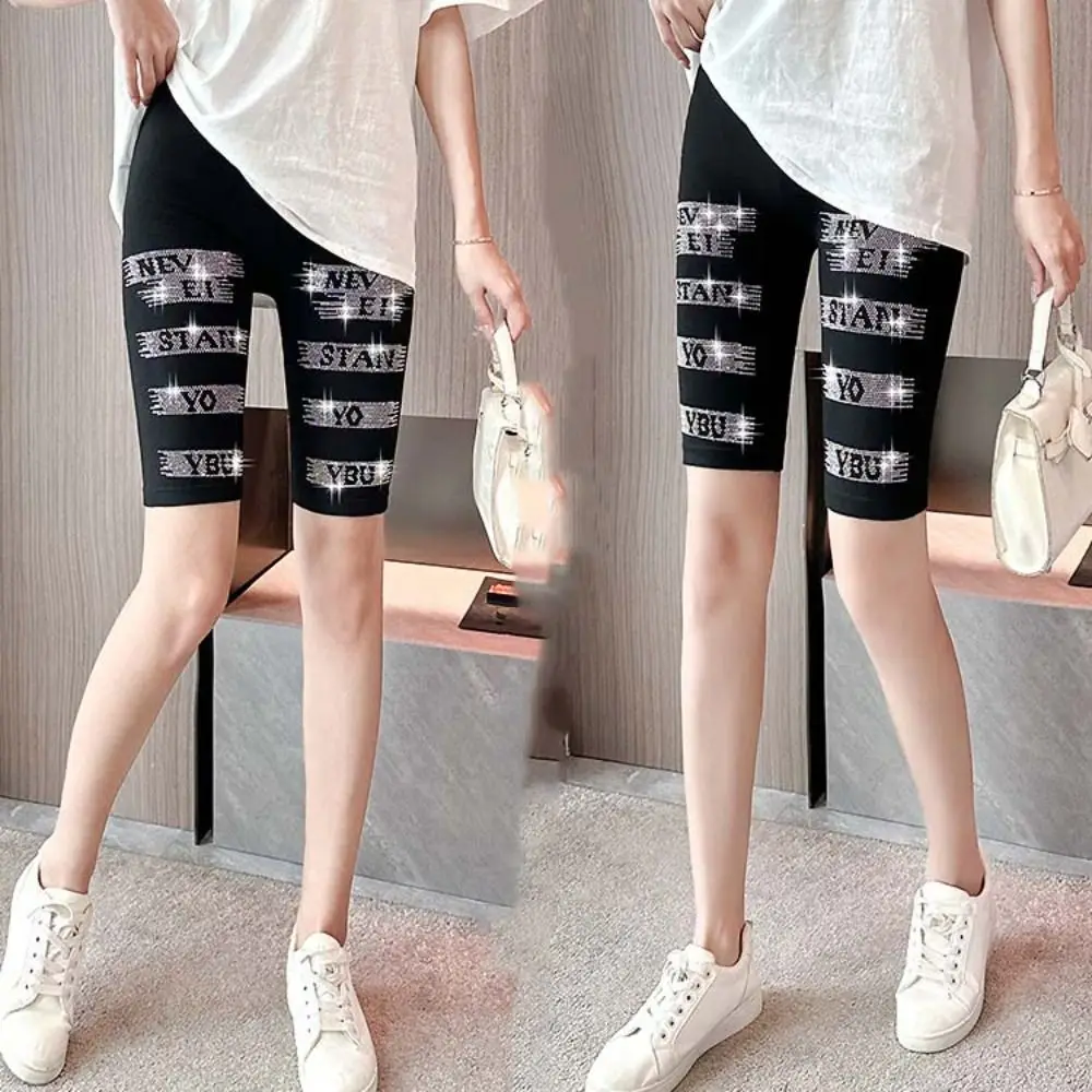 Seamless Zircon Letter Hip Lift Yoga Shorts Elastic Tights High Waist Leggings Thin Trousers Crystal Yoga Pants Girl
Seamless Zircon Letter Hip Lift Yoga Shorts Elastic Tights High Waist Leggings Thin Trousers Crystal Yoga Pants Girl