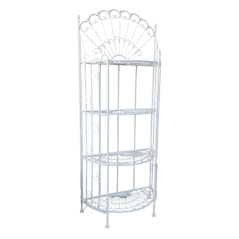 French country vintage wrought iron semicircle four-layer indoor outdoor courtyard flower
French country vintage wrought iron semicircle four-layer indoor outdoor courtyard flower