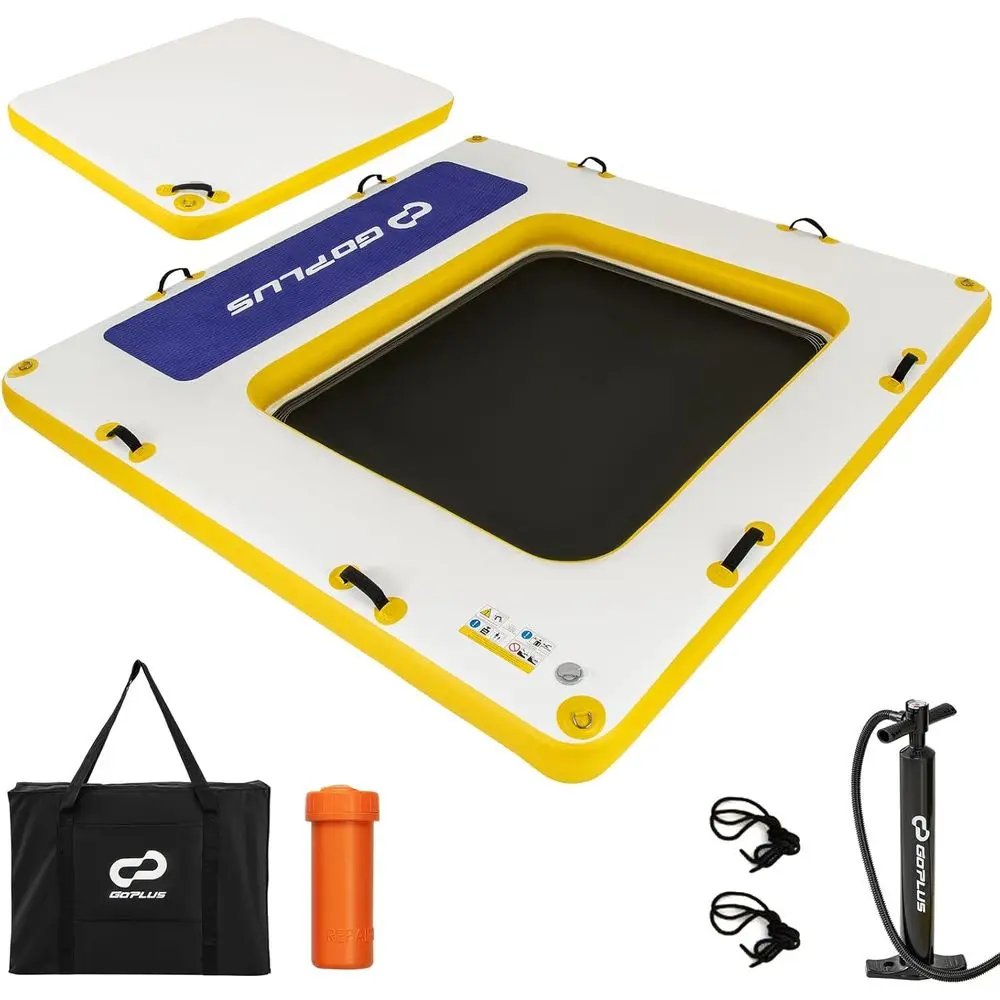 Portable 8T x 8T Mesh Swim Dock Platform with Non-Slip Surface, Carry Bag, Ideal for Water Mat Use at Beach, Lake, River, or Poo
Portable 8T x 8T Mesh Swim Dock Platform with Non-Slip Surface, Carry Bag, Ideal for Water Mat Use at Beach, Lake, River, or Poo
