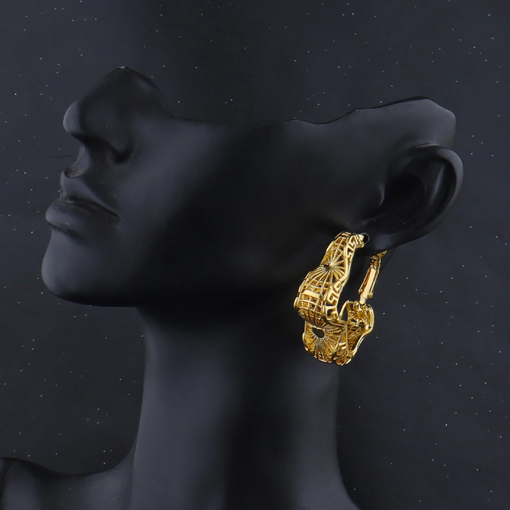 Elegant Stainless Steel Earrings For Women Gold Color Bohe Style Hollow Earrings Nigerian France Jewelry For Party Wedding Gifts
Elegant Stainless Steel Earrings For Women Gold Color Bohe Style Hollow Earrings Nigerian France Jewelry For Party Wedding Gifts