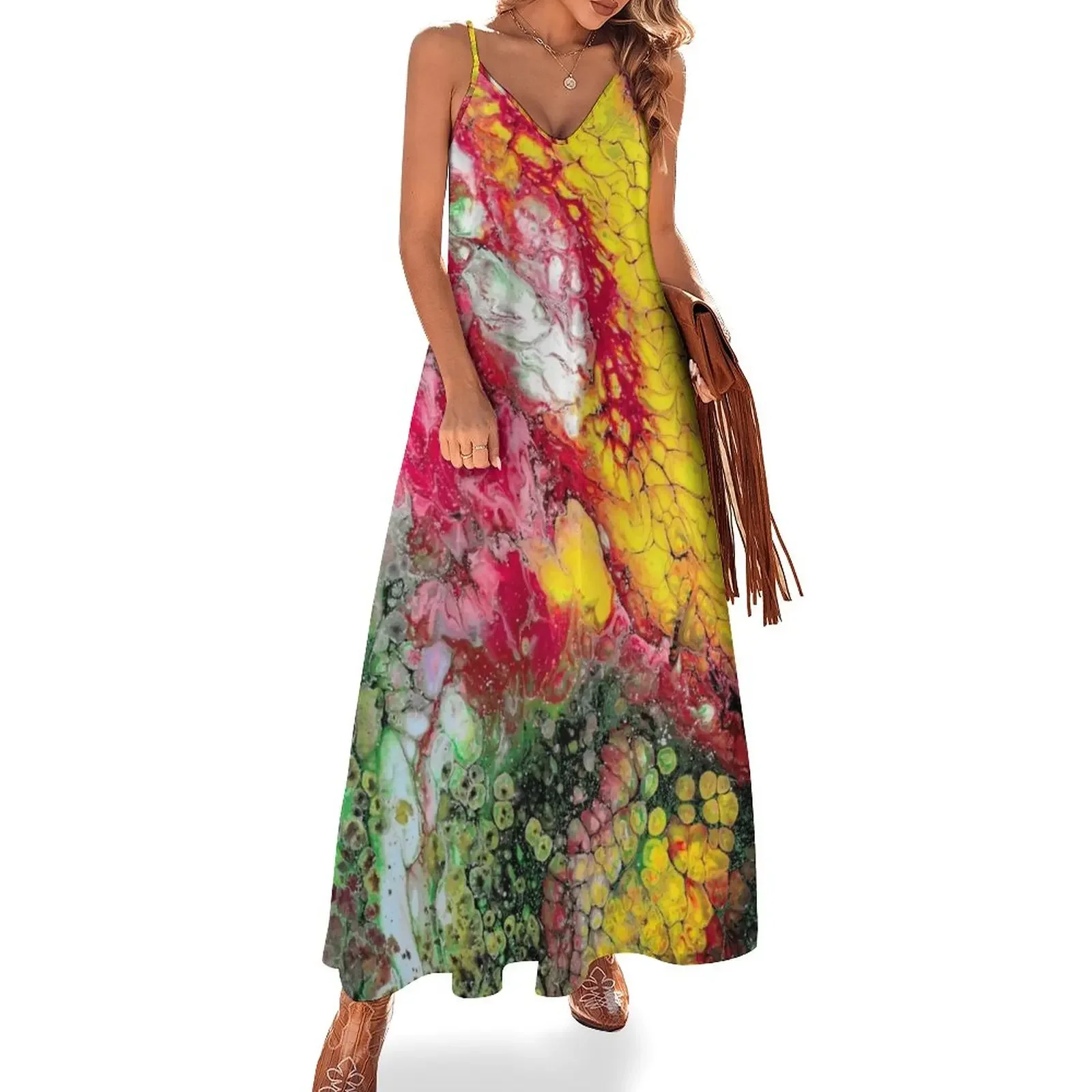 Fiery Flowing - Acrylic Pour Sleeveless Dress summer women's dress 2025 sexy dress for women
Fiery Flowing - Acrylic Pour Sleeveless Dress summer women's dress 2025 sexy dress for women
