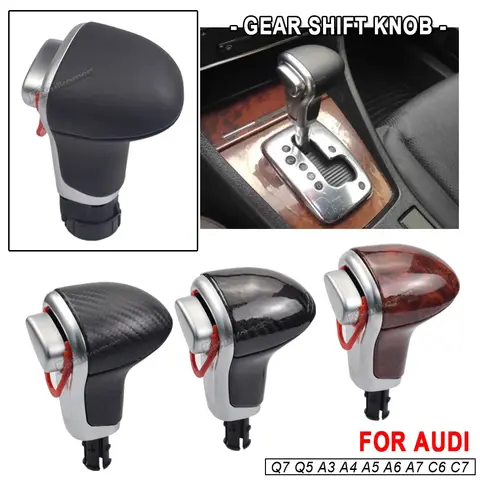 Auto Automatic Gear Shift Knob For Audi A6 C6 A3 8P A4 B8 A5 Q5 Q7 A7 Gear Car Stick Lever HandBall knob