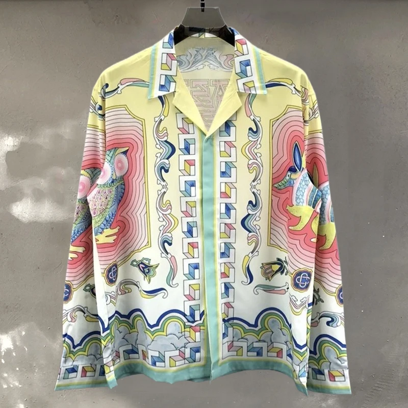 2023 Holiday Casual Loose Clothes Men Hawaiian Shirt Color Contrast Geometric Pattern Contrasting Colors Print Long Sleeve Shirt
2023 Holiday Casual Loose Clothes Men Hawaiian Shirt Color Contrast Geometric Pattern Contrasting Colors Print Long Sleeve Shirt
