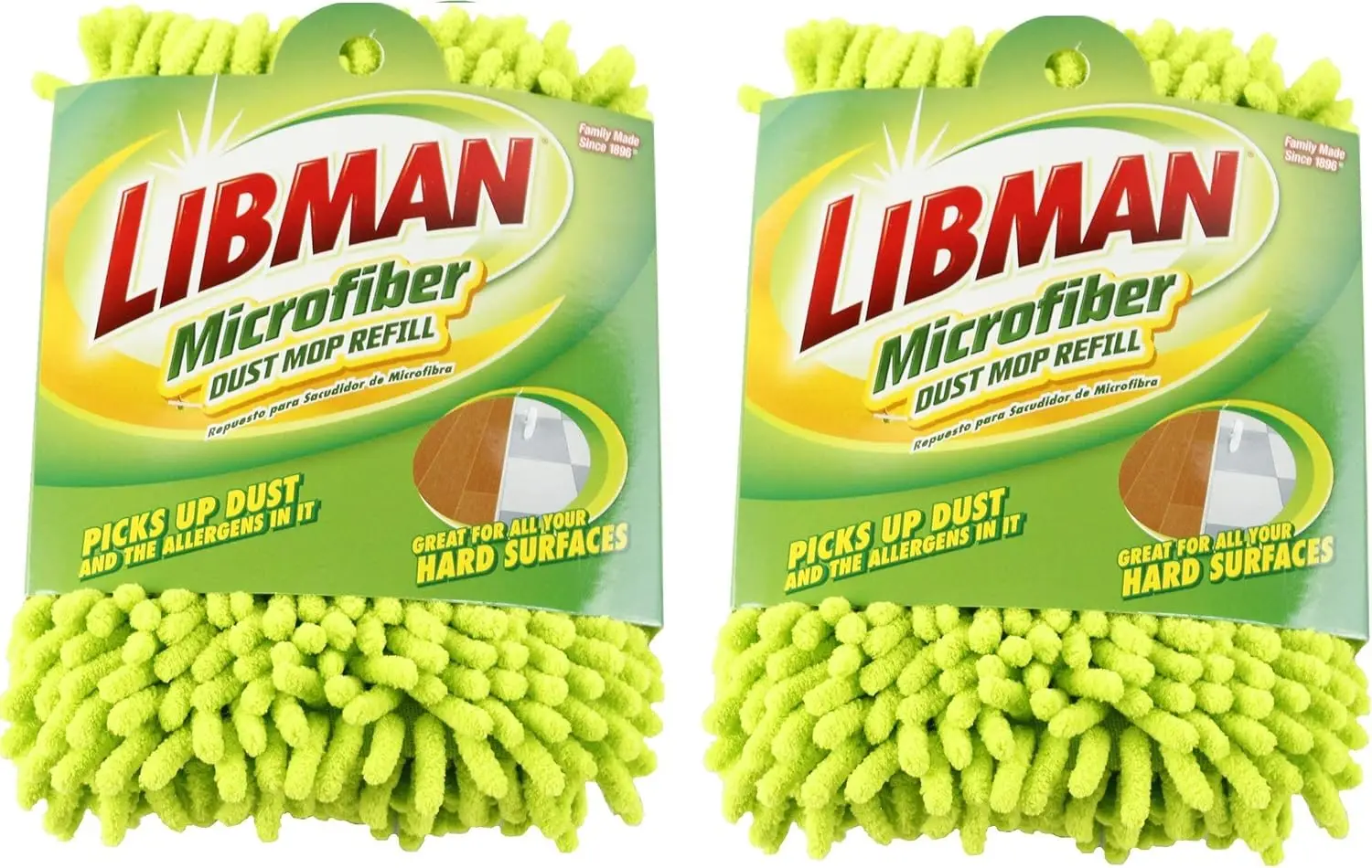 Libman 196 Microfiber Dust Mop Refill with Premium Microfiber Fingers, 18.75" - 2 Pack
Libman 196 Microfiber Dust Mop Refill with Premium Microfiber Fingers, 18.75" - 2 Pack