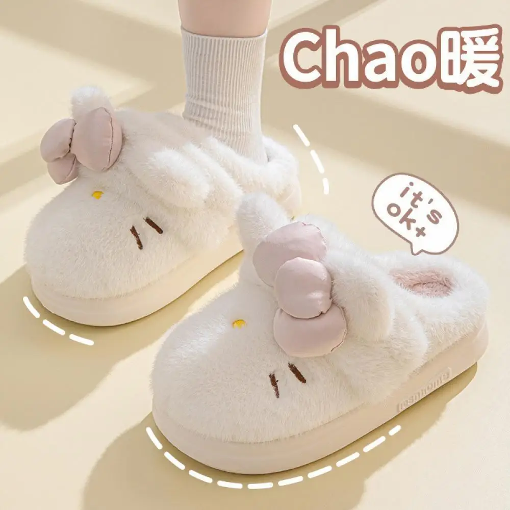 Милые плюшевые тапочки Hello Kitty для женщин, кавайные тапочки с мультяшным бантом для девочек, новые осенне-зимние теплые домашние хлопковые тапочки для студенток
Милые плюшевые тапочки Hello Kitty для женщин, кавайные тапочки с мультяшным бантом для девочек, новые осенне-зимние теплые домашние хлопковые тапочки для студенток