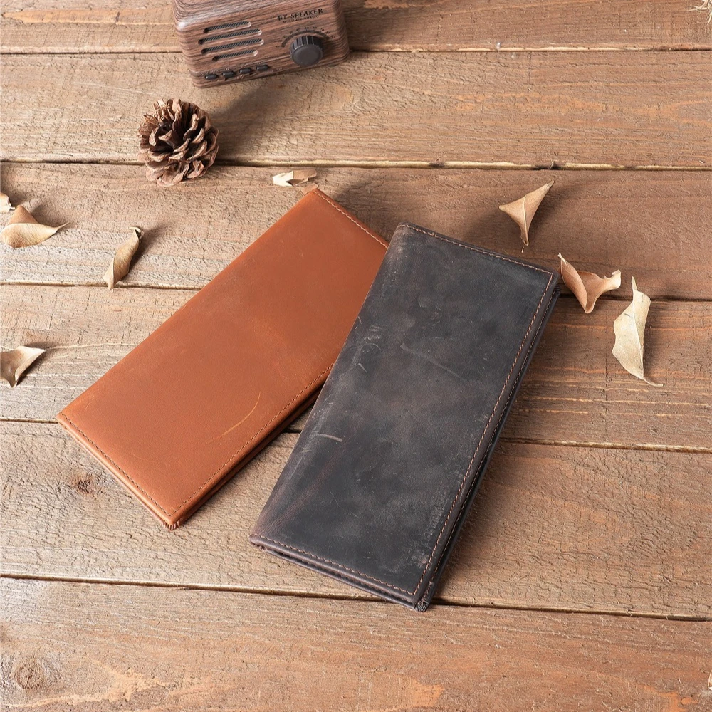 Кожаный длинный кошелек Crazy Horse, унисекс, большая емкость, слоты для нескольких карт, мужской и женский органайзер для денежных карт для хранения карточек счетов
Кожаный длинный кошелек Crazy Horse, унисекс, большая емкость, слоты для нескольких карт, мужской и женский органайзер для денежных карт для хранения карточек счетов