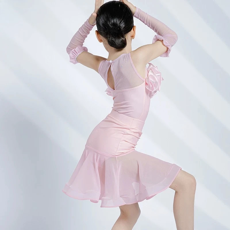 Children's Latin dance outfit - 2026 new summer girls' practice outfit with wide skirt set for professional dance performance
Children's Latin dance outfit - 2026 new summer girls' practice outfit with wide skirt set for professional dance performance