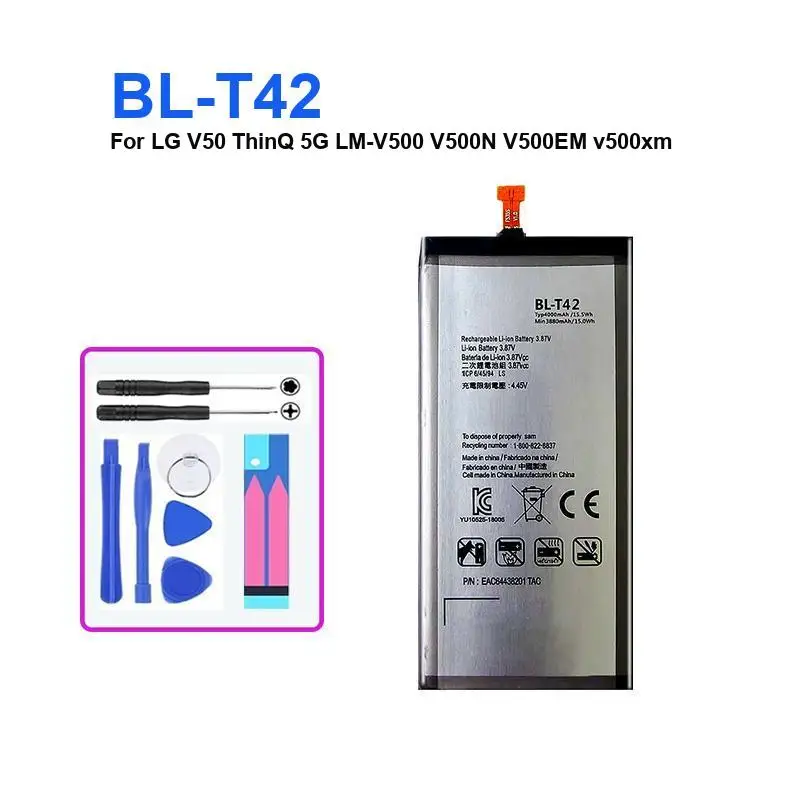 Аккумулятор для мобильного телефона LG V50 ThinQ 5G V50ThinQ BL T42 BL-T42 LM-V500 V500N V500EM V500xm, новые в наличии Аккумуляторы Bateria
Аккумулятор для мобильного телефона LG V50 ThinQ 5G V50ThinQ BL T42 BL-T42 LM-V500 V500N V500EM V500xm, новые в наличии Аккумуляторы Bateria