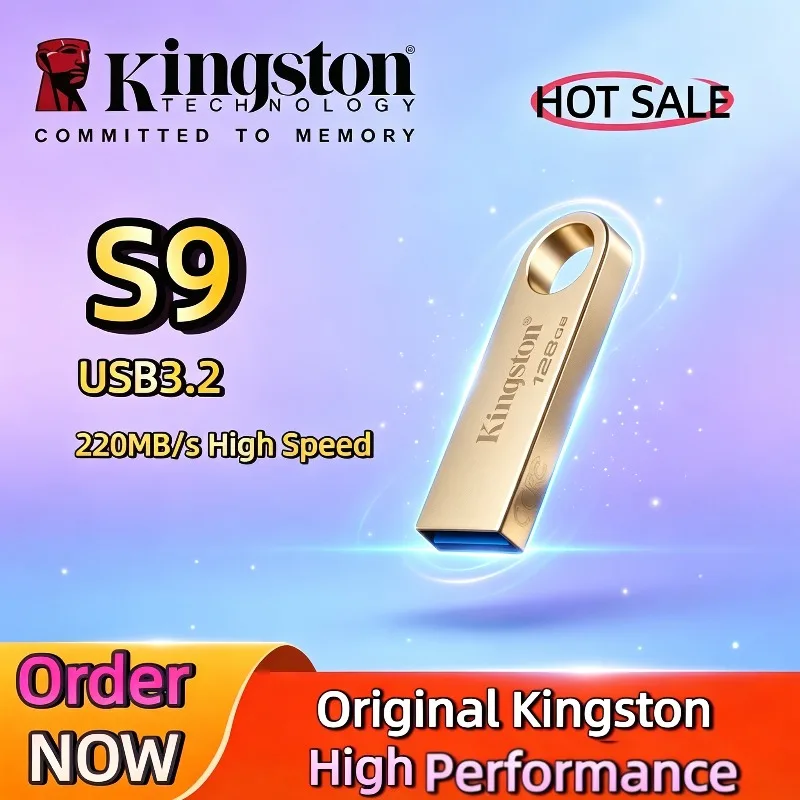High Speed 2026 Kingston DataTraveler SE9 Metal Gold 220MB/s U Disk USB3.2 Gen1 Pen Drive 64-512GB Storage Flash Stick
High Speed 2026 Kingston DataTraveler SE9 Metal Gold 220MB/s U Disk USB3.2 Gen1 Pen Drive 64-512GB Storage Flash Stick